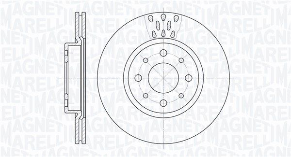 MAGNETI MARELLI Тормозной диск 361302040234